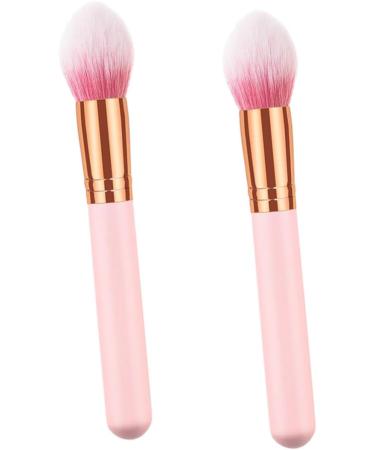 AUTSUPPL 2pcs Cosmetics Brush Cosmetic Brush Highlighter Makeup Brush Cosmetics Powder Brush Wooden - Buy Online on GoSupps.com