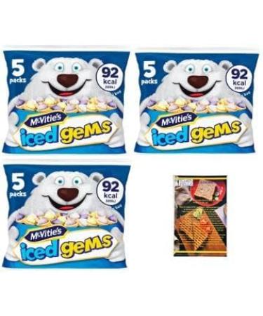 Iced Gems Mini Biscuits x15 Mini Bags (within x3 larger bags) - Buy Online on GoSupps.com