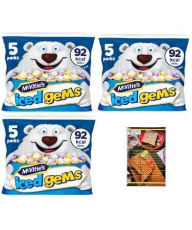 Iced Gems Mini Biscuits x15 Mini Bags (within x3 larger bags) - Buy Online on GoSupps.com
