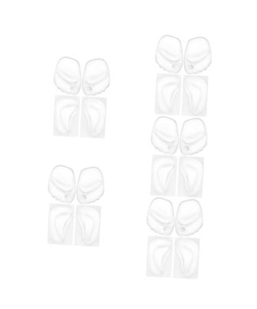 FOMIYES 10 Pairs Silicone Mat Shoe Inserts for Women Shoe Insoles Arch Support Foot Arch Support Mens Arch Support Inserts Forefoot Cushion High Heel Women's Soft