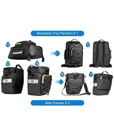 Buy Waterfly 3-in-1 Bicycle Bag | Waterproof & Tear-Resistant Luggage Rack Pocket | Ideal Cycling Gear for International Shipping - Buy Online on GoSupps.com