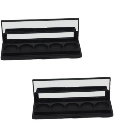 Ipetboom 4 Pcs Eyeshadow Magnetic Palette Travel Makeup Accessories Eye Shadow Box Child Makeup Powder Pack 14.8*5.1cmx2pcs Blackx2pcs - Buy Online on GoSupps.com