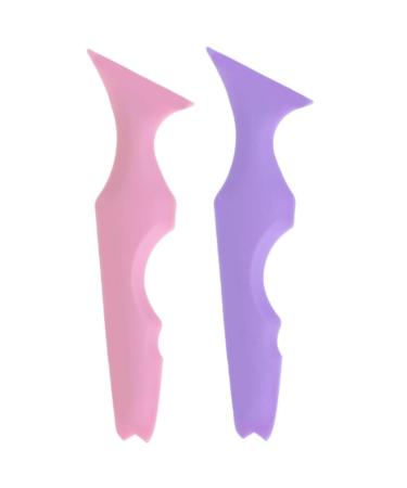 2pcs Former Eyelash Stencil Eyeshadow Aid Stamps Pads Template Marscara Mask Silicone Makeup Vertex