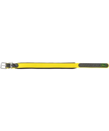 HUNTER Convenience Comfort Dog Collar - Neon Yellow XS-S | Durable Neoprene & Plastic | International Shipping Available - Buy Online on GoSupps.com