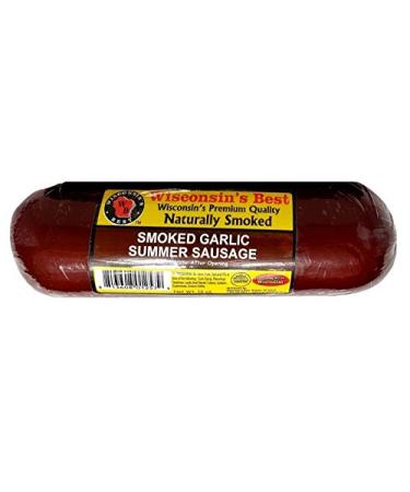 Wisconsin's Best Smoked Summer Sausage Sampler Gift Basket - Original Garlic & Jalapeno Cheddar - Gluten Free - Perfect Snack or Gift - Buy Online on GoSupps.com