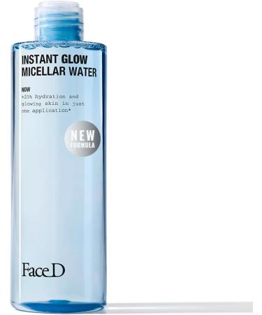Face D | Instant Glow Micellar Water with Hyaluronic Acid for make-up removing and antioxidant action 400ml - Buy Online on GoSupps.com