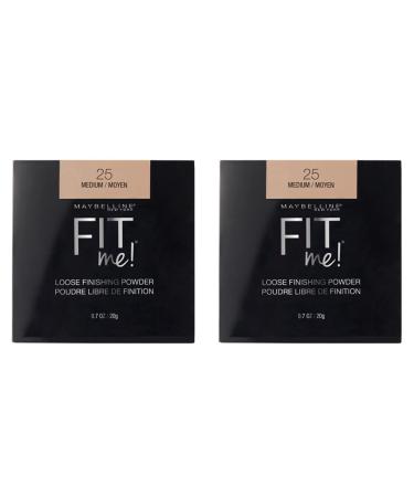 Maybelline Fit Me Loose Setting Powder Face Powder Makeup & Finishing Powder Medium 1 Count (Pack of 2)