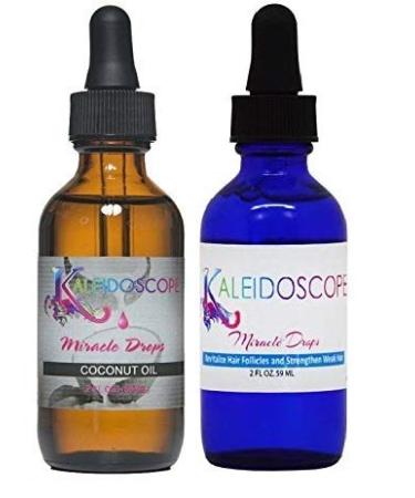 kaleidoscope Miracle Drops 2oz Combo Pack (COCONUT&REGULAR-BLUE) EXTRA-STRENGTH&COCONUT