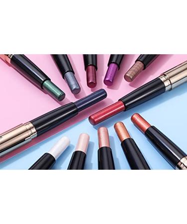 Wismee Dark Green Shimmer Eyeshadow Stick - Eye Brightener Cream Pencil for Makeup, Cosmetics Gift for Women - Christmas Birthday - Buy Online on GoSupps.com