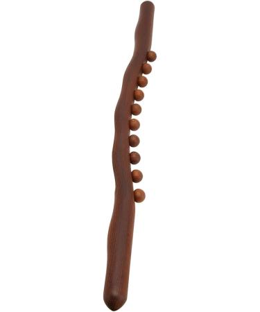 Premium Wood GUA SHA Stick for Back Massage | 10 Massage Points | Non-Slip Handle | Body Sculpting Massage Tool - Buy Online on GoSupps.com