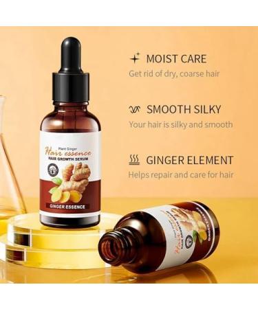 SADOER Ginger Hair Growth Oil - Plant-Powered Serum for Stronger Thicker Hair | Anti-Hair Loss Solution for Women & Men (3 Pack - Buy Online on GoSupps.com