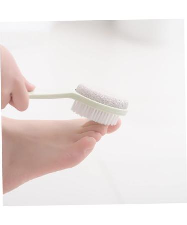Housoutil 1PC Pumice feet Pumice Brush Double Sided Pumice Stone Pumice Brush Makeup Remover exfoliating Brush Foot Foot exfoliator Foot rubbing Board Stepping Stone - Buy Online on GoSupps.com