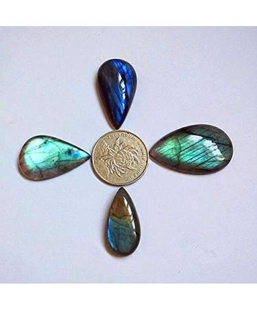 Natural Crystal Rough 4pcs Natural Starlight Moonlight Stone Crystal specimens Labradorite Semi gem Stone Jewelry Pendant - Buy Online on GoSupps.com