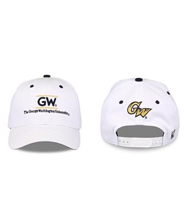 NCAA George Washington Colonials Unisex NCAA The Game bar Design Hat GWU, White, Adjustable