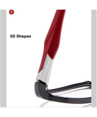 Buy GHARAZ Fashionable Sporty Reading Glasses for Men - Lightweight TR90 Presbyopia Glasses 2.0+ Black | International Shipping Available - Buy Online on GoSupps.com