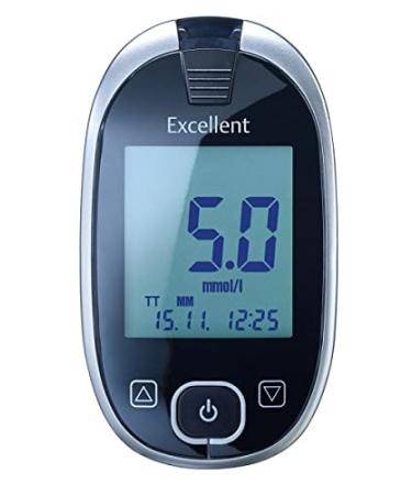 GlucoCheck Excellent starter set mmol/l with 110 blood glucose test strips