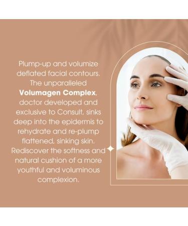 Consult Beaute Volumagen Tinted Facial Moisturizer Skin Plumping Blendable Medium-to-Full Coverage Makeup for Face Creamy Natural Finish Evens out Skin Tone 1 oz Shade/Dark - Buy Online on GoSupps.com