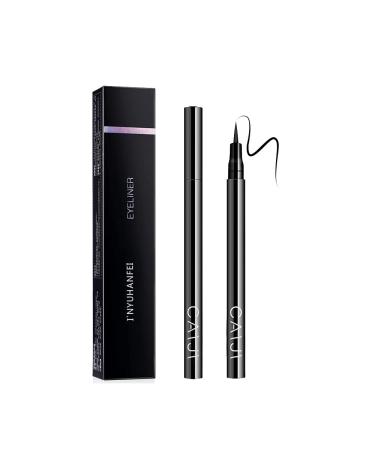 Long Lasting Eye Liner Pencil Sweatproof Waterproof Black Color Eyeliner Cosmetic Makeup Liquid Gift for Women (1 Pcs)