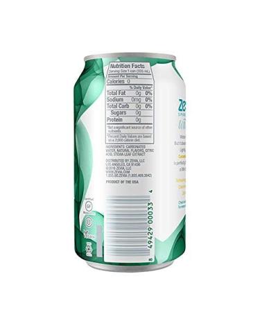 Zevia Sparkling Water Variety Pack - 24-Pack, 12oz Cans - Buy Online on GoSupps.com