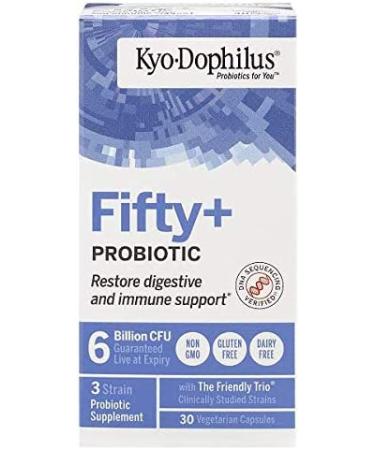 Kyo-Dophilus Fifty Plus Probiotic - 30 Count, 6 Billion CFU for Digestive Health - Buy Online on GoSupps.com