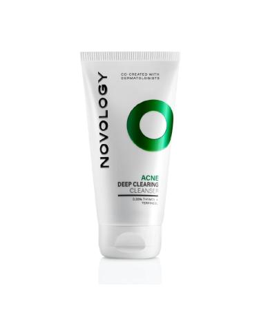 Novol.ogy Acne Deep Clearing Cleanser with Thymol+Terpineol| Face Wash for Acne Whiteheads Blackheads| Gentle Non-Drying Formula Suitable for Sensitive skin| 150ml