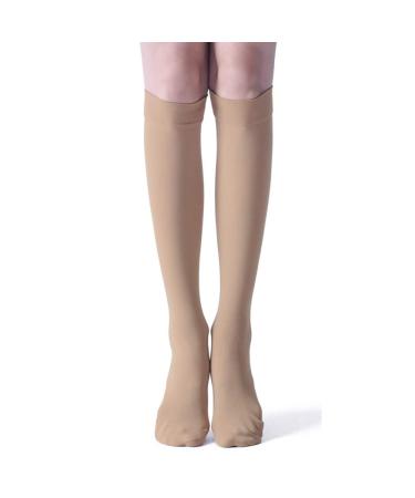 Huateng class II (23-32mmHG) compression stockings - medical gradient support compression sock knee -high compression stockings for varicose veins swelling edema treatment