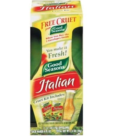 Good Seasons Italian Dressing Mix 1.4 oz (2 Pack) with Cruet - Premium Quality - Buy Online on GoSupps.com