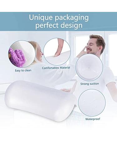 Non-Slip SPA Bath Pillow | Soft Waterproof Headrest with Suction Cups - Easy to Clean | 1pc - Buy Online on GoSupps.com