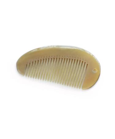 UNbit Natural Horn 10cm Perforated Portable Comb Mini Bag Comb Horn Comb Comb