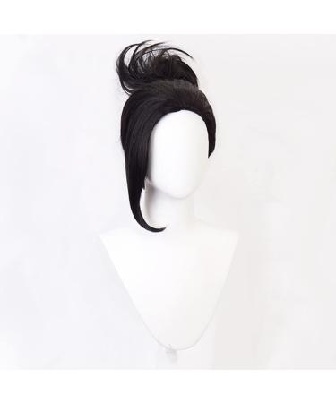 Lwiuentx MHA Cosplay Momo Yaoyorozu Black Wig with Ponytail + Free Wig Cap - International Shipping Available - Buy Online on GoSupps.com