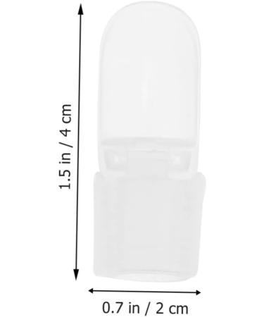 Beavorty 60 Pcs Nail case nail polish protector nail polish holder gel for nails nail art gel finger nail soak off nail polish cap holder nail polish cover nail polish varnish shield hat 4x2cmx3pcs As Shownx3pcs - Buy Online on GoSupps.com
