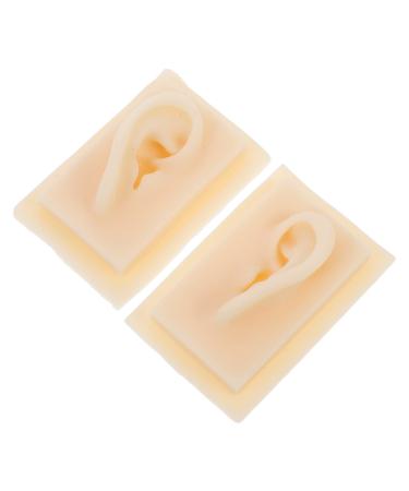 Baluue 1 Pair Ear Model Ear Practice Model Hearing Amplifiers Specialty Tools Ear Display Sample Human Ear Silicone Tool Ear Massage Model Ear Display Model TPE Body Earrings