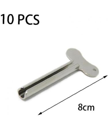 Tube Squeezer 10pcs Metal Tube Presser Squeezer Key Stainless Steel Toothpaste Roller Tube Wringer for Paint Cream Cosmetic Hair Dye - Buy Online on GoSupps.com