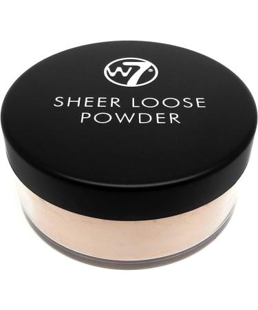 W7 Sheer Loose Face Powder - Ultra-Fine Setting Powder For Long-Lasting Makeup (Biscuit)