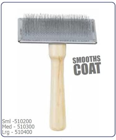 Ancol Heritage Wood Handle Soft Slicker Brush - Large - Buy Online on GoSupps.com