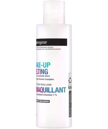 Neutrogena Make-up Melting Micellar Cleansing Milk - Makeup Remover - Vitamins & Emollients - Sensitive Skin - 198 mL clear 198mL Micellar Makeup Remover - Buy Online on GoSupps.com