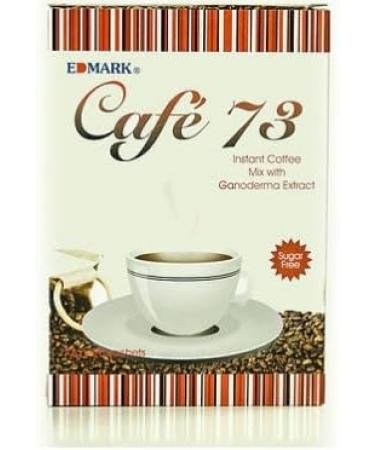 EDMARK Cafe 73 Healthy Premium Coffee Beans Sugar Free Ganoderma Extract Boosts Immune System Deliciously Crisp 20 Sachets - Buy Online on GoSupps.com