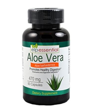 Aloe Vera Capsules Promotes Healthy Digestion 470mg 60 Capsules