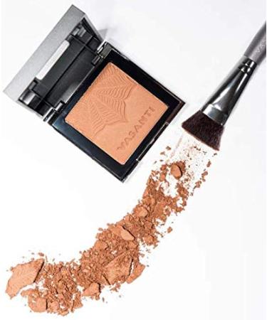 VASANTI Mineral Bronzer - Talc-Free Vegan Paraben-Free Face Makeup for Nourished Sunkissed Complexion - Light Golden Bronze - Buy Online on GoSupps.com