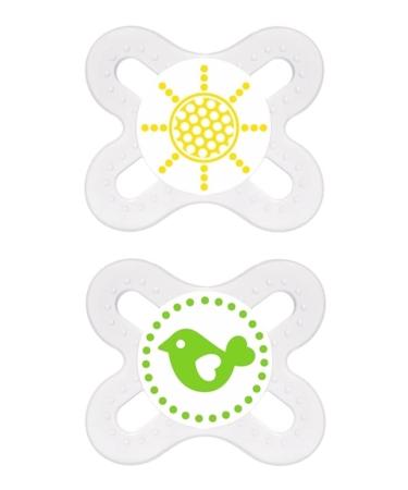 MAM Pacifier Start Silicone 0-2 Months - 6 Pieces Value Pack | Neutral Colors - Buy Online for International Shipping - Buy Online on GoSupps.com
