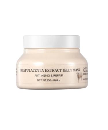 Britains Beauty Ultimate Jelly Masks - 10 Varieties for All Skin Types: Brightening Hydration Anti-Aging Acne Treatment Natural Ingredients 250ml Each (Sheep Placenta Extract Jelly Mask)