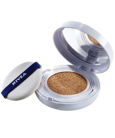 NIVEA Q10 3EN1 Cushion Tono Medio 15ml - Perfeccionador Facial Hidratante Anti-Aging con Protector Solar - Piel Uniforme y Natural - Buy Online on GoSupps.com