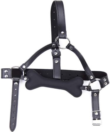 Fashion D coration personnalis e en cuir noir avec os de chien - Buy Online on GoSupps.com