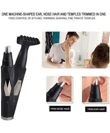 Buy 2-in-1 Nose Hair Trimmer for Men & Women | USB Rechargeable Ear & Nose Trimmer | Dual-Edge Painless Hair Clipper - Buy Online on GoSupps.com