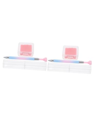 FRCOLOR 2 Sets Nail Art Drill Pen DIY Nail Art Pen Nail Dotting Pen Nail Polish Pens Nail Art Painting Tools Diamond Picking Pen Striping Liner Brush Nail Art Paint Pen Manicure Pen Abs