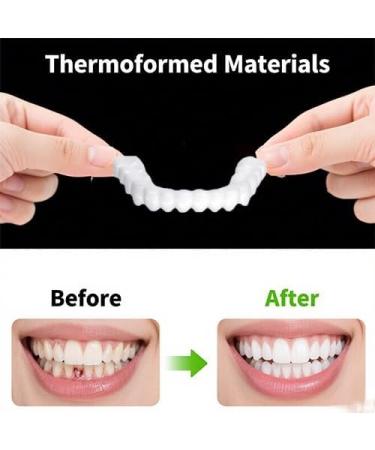 2 Pairs Men's and Women's Temporary Cosmetic Confident Smile Beautiful Smile(White) - Buy Online on GoSupps.com