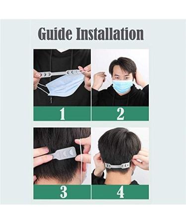 Kasee Mask Extension - 20 Silicone Straps Adjustable & Non-Slip Ear Hooks for Adults & Kids - Alleviate Pressure Pain - Buy Online on GoSupps.com