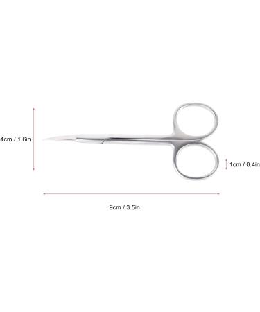 Professional Precise Pointed Tip Cuticle Scissors Stainless Steel Curved Blade Manicure Scissors - Buy Online on GoSupps.com