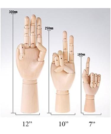 Wooden Articulated Left/Right Hand Figure Manikin Set for Drawing, Sketching, Painting - Fashionclubs - Buy Online on GoSupps.com