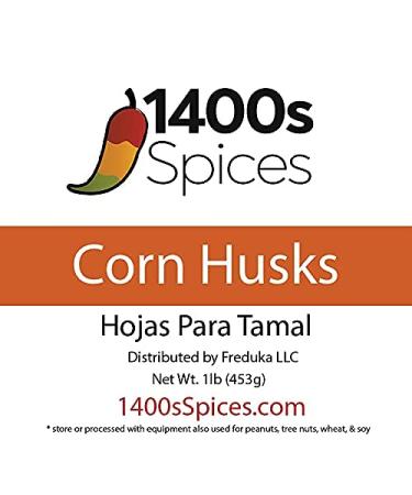 1lb Corn Husks for Mexican Tamales by 1400s Spices - Large & Small Tamale Wrappers - Buy Online on GoSupps.com